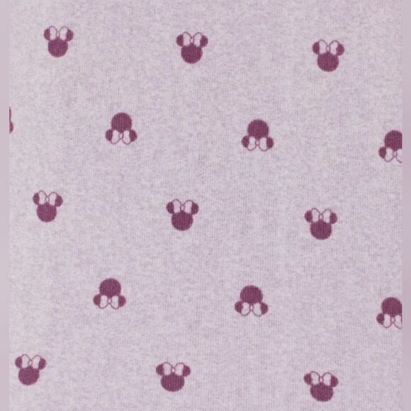 Disney Minnie Mouse 2pc Purple Cozy Long Sleeve Jogger Lounge Pajama Set, 3X - Picture 5 of 5